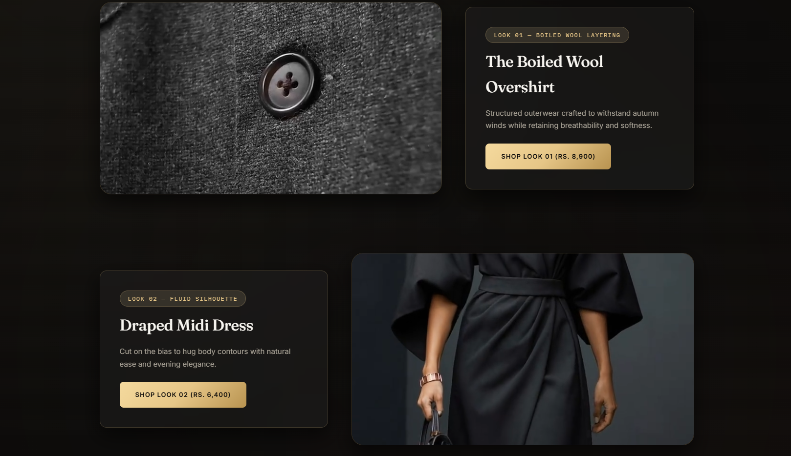 SWANAH — Owned Luxury Fashion Storefront Concept Interface Screenshot 3
